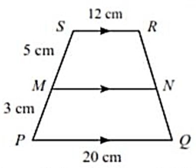 Perhatikan gambar. Hitunglah panjang MN p...