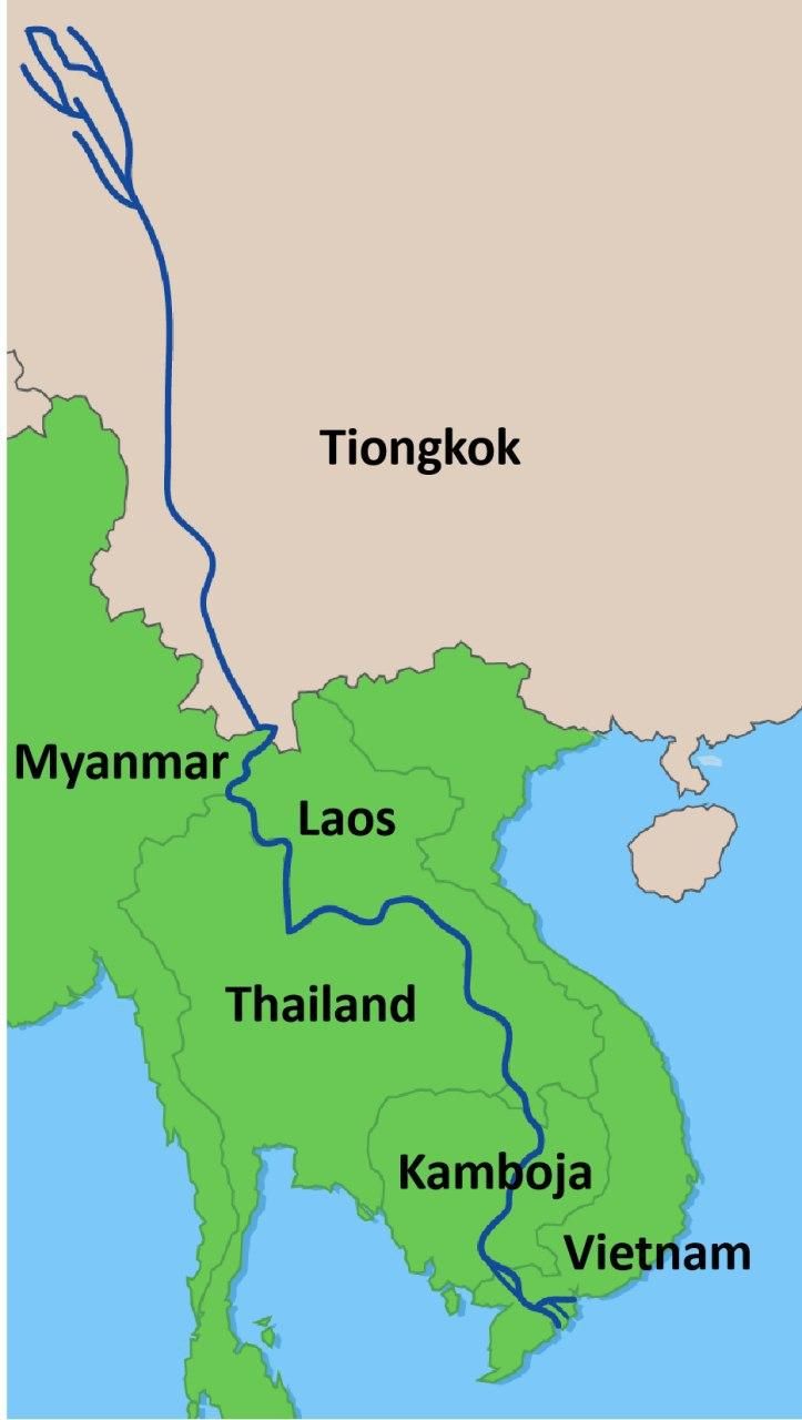 Negara Yang Tidak Dilewati Sungai Mekong Adalah