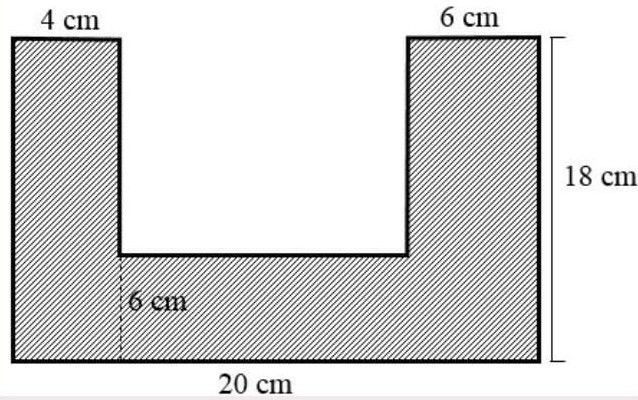Luas Daerah Yang Diarsir Dengan Ukuran Seperti Pada Gambar Adalah