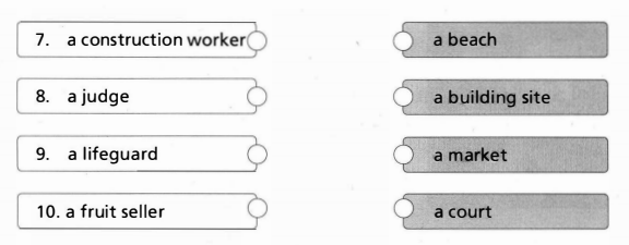 Match the places with their descriptions