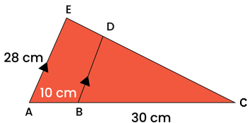 Panjang BD pada gambar berikut adalah cm