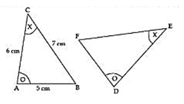 Pada gambar di bawah, segitiga ABC kongruen dengan...
