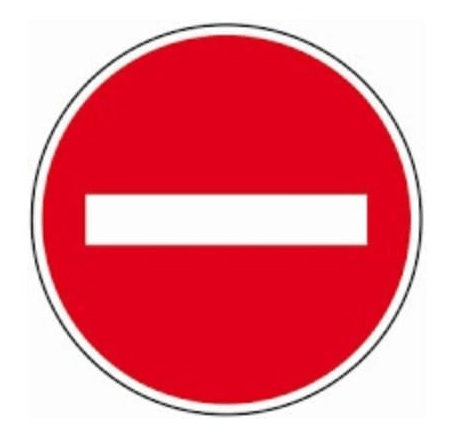 The sign means