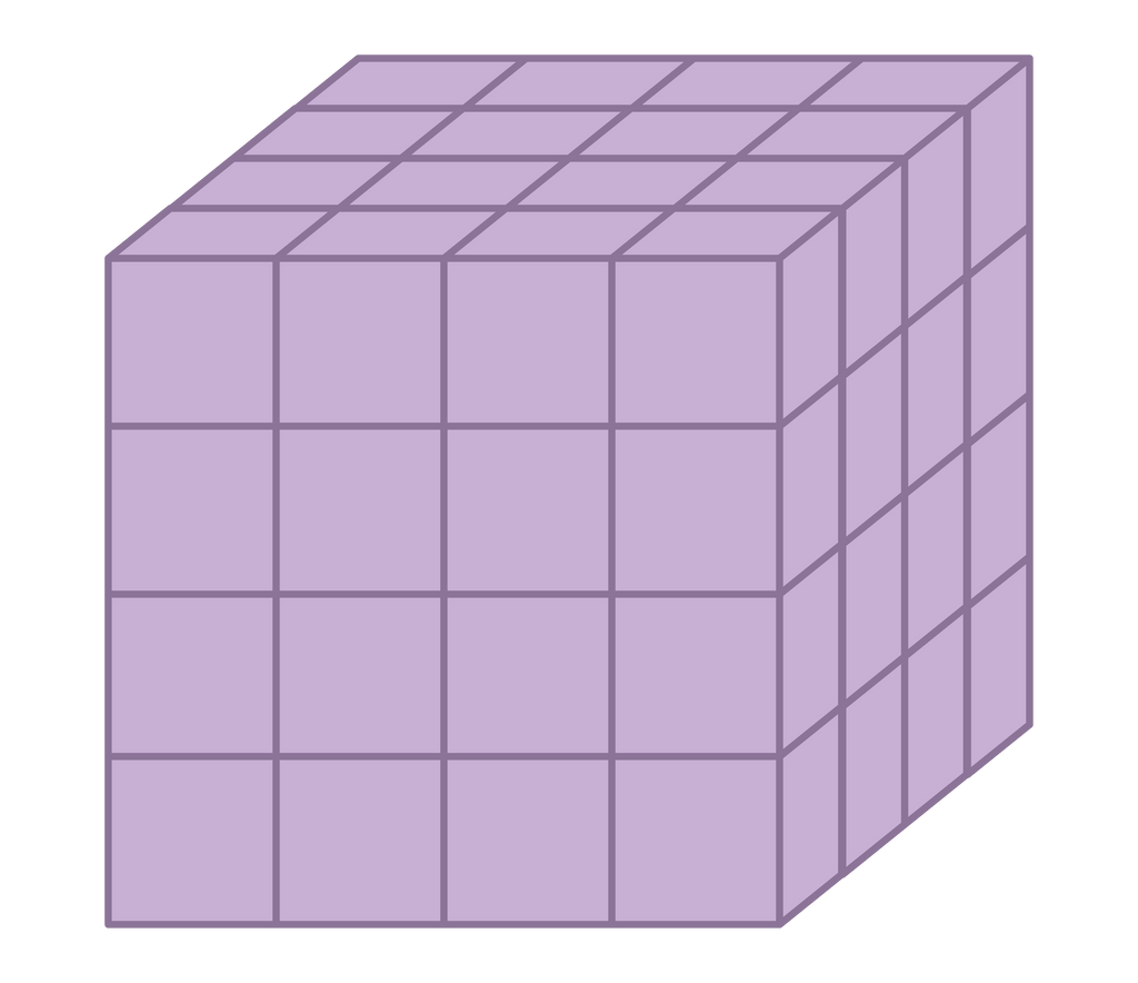 Pada gambar disamping, kubus besar dibuat dari kub...