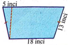 Luas Trapesium Pada Gambar Di Bawah Ini Adalah
