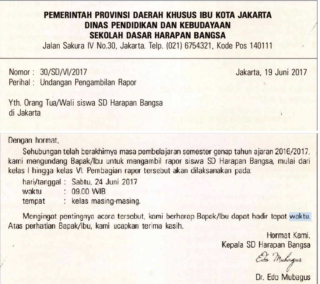 Surat Undangan Tersebut Ditulis Dengan Bahasa Yang