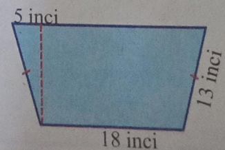 Luas Trapesium Pada Gambar Di Samping Adalah