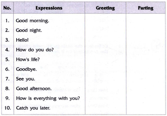 Choose the correct column. Choose the correct column