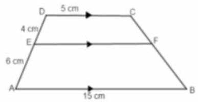 Pada gambar di samping panjang EF adalah.