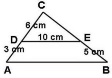 Pada gambar berikut, Panjang AB adalah.