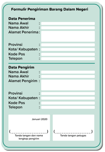 Formulir Pengiriman Barang