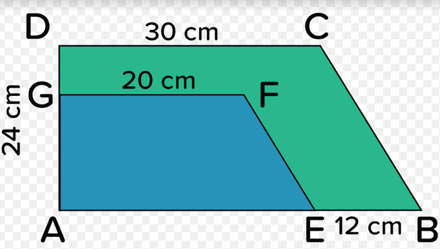 23. Perhatikan gambar Trapesium ABCD sebagun...