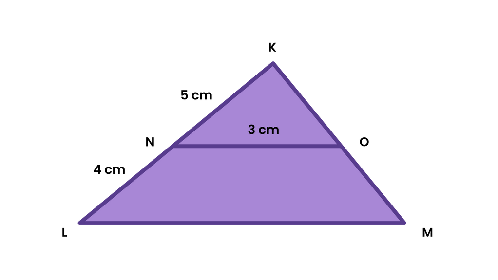 Perhatikan gambar berikut! Panjang LM adalah...